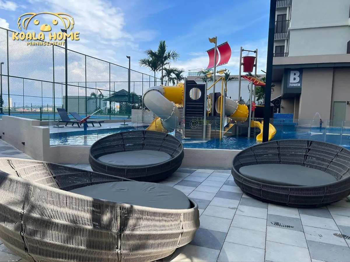 Apartmán New!! Bali B1606 I Golden Black I Netflix I Video Game I 2-4Pax I 5Minjonker Malacca Malajsie