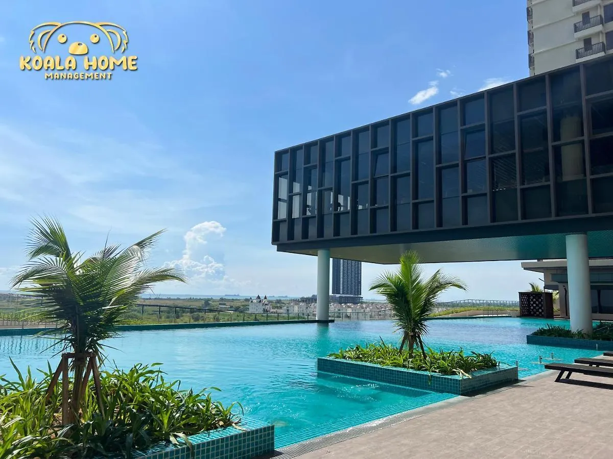 New!! Bali B1606 I Golden Black I Netflix I Video Game I 2-4Pax I 5Minjonker Apartment Malacca